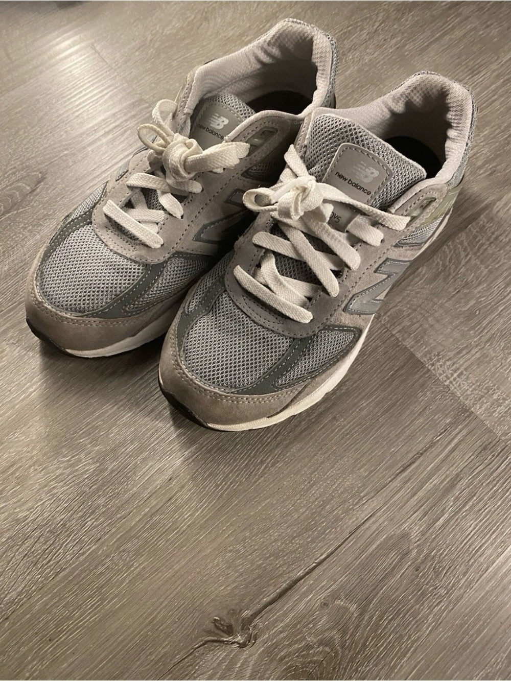 New Balance 530 V5 Gray Silver White Sneakers Size 4.5 Retro Running Shoes